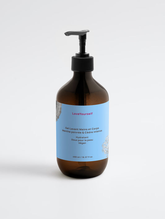 Gel Lavant Menthe fraîche & Bois de Cèdre – 490 ml